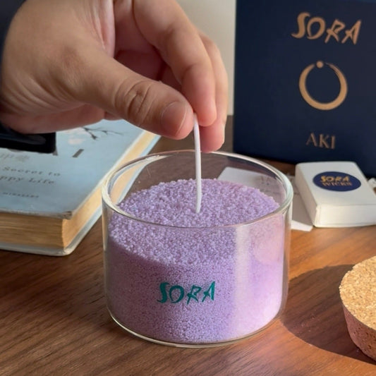 Lavender Wax Sand Candle