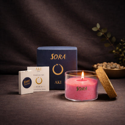 Rose & Oud Wax Sand Candle