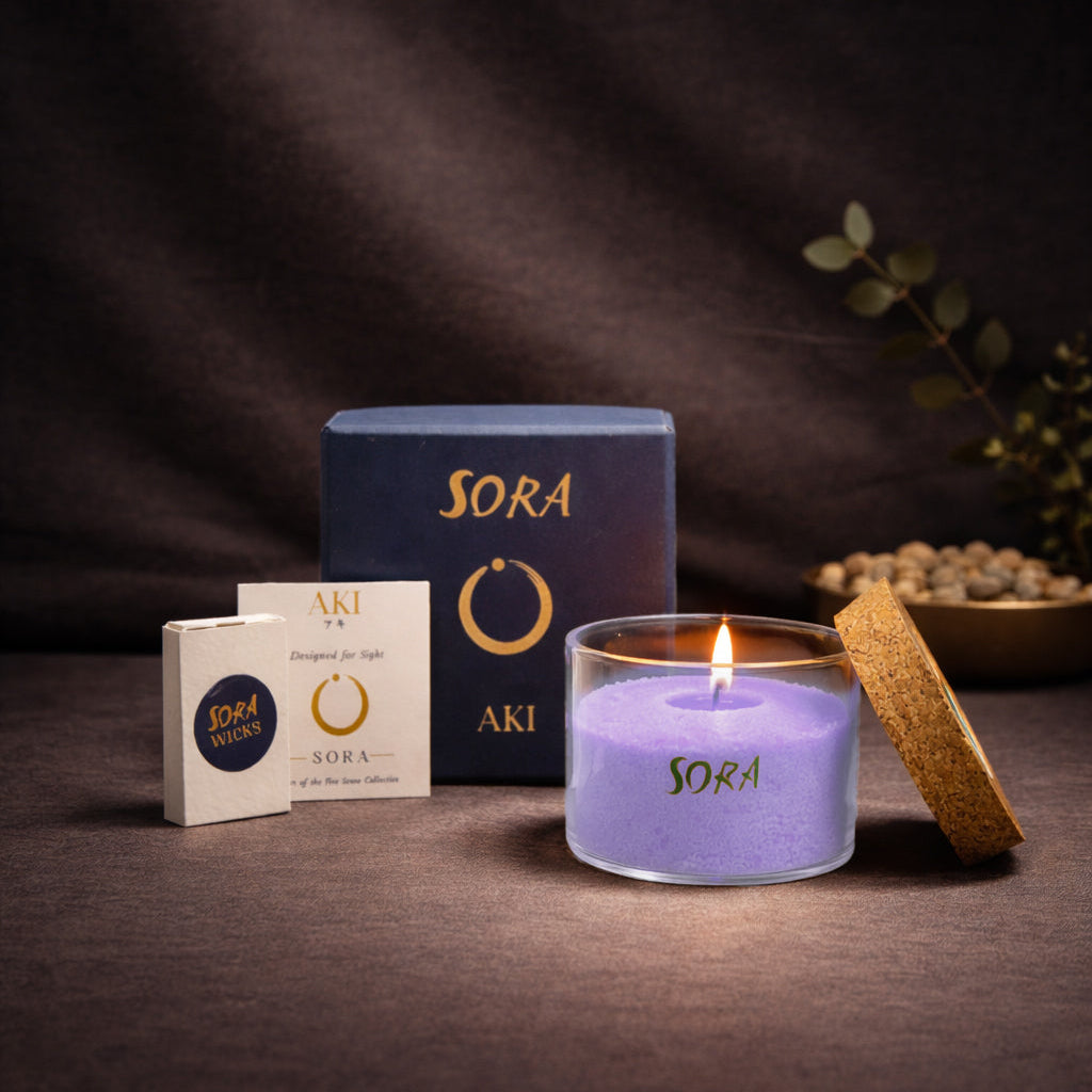 Lavender Wax Sand Candle