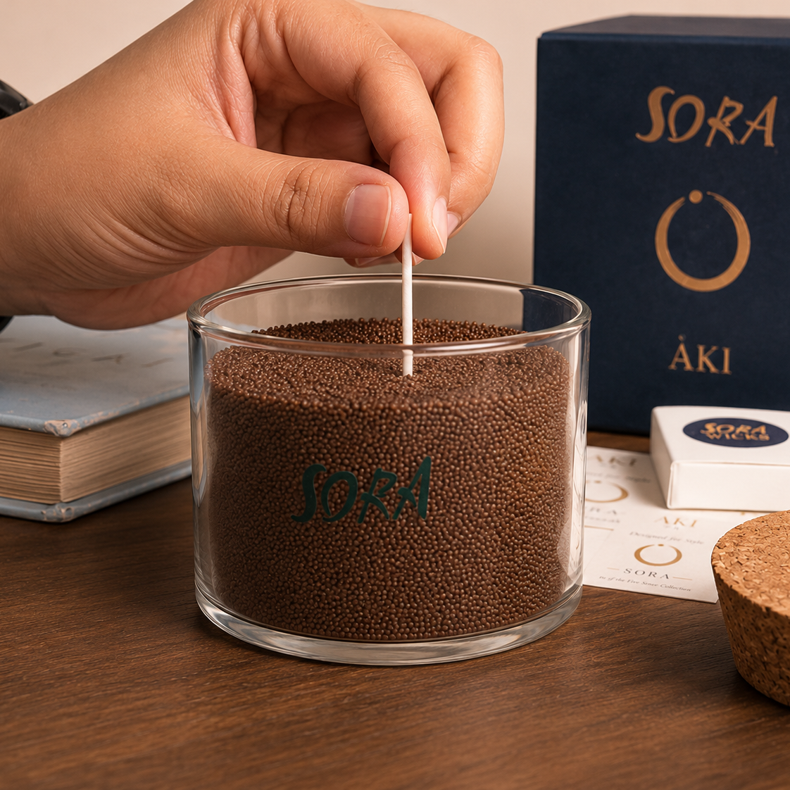 Coffee Bite Wax Sand Candle