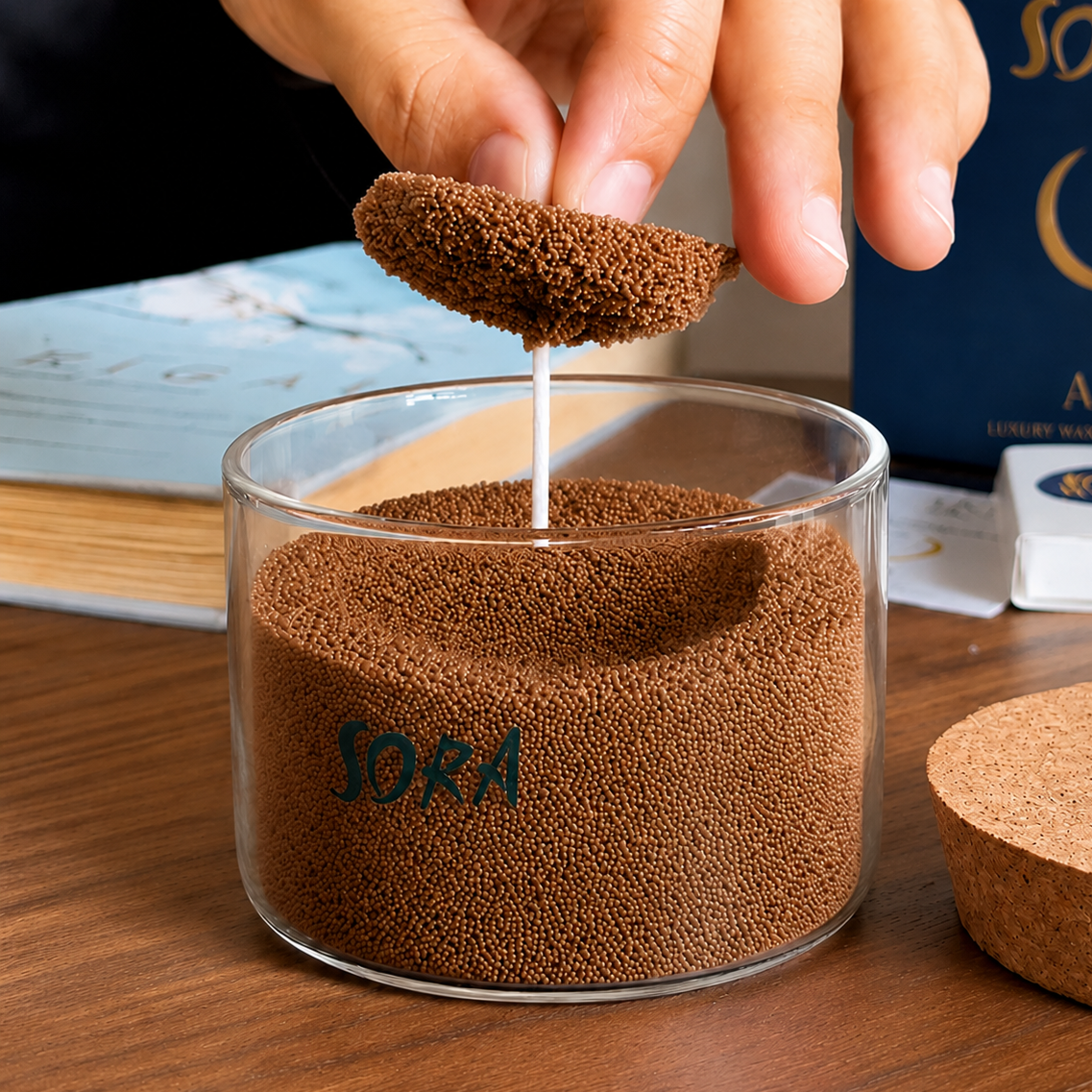 Coffee Bite Wax Sand Candle