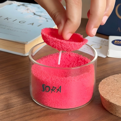 Rose & Oud Wax Sand Candle