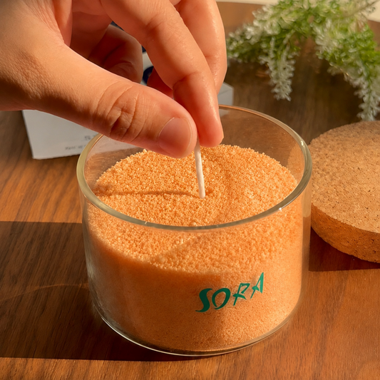 Vanilla & Cinnamon Wax Sand Candle