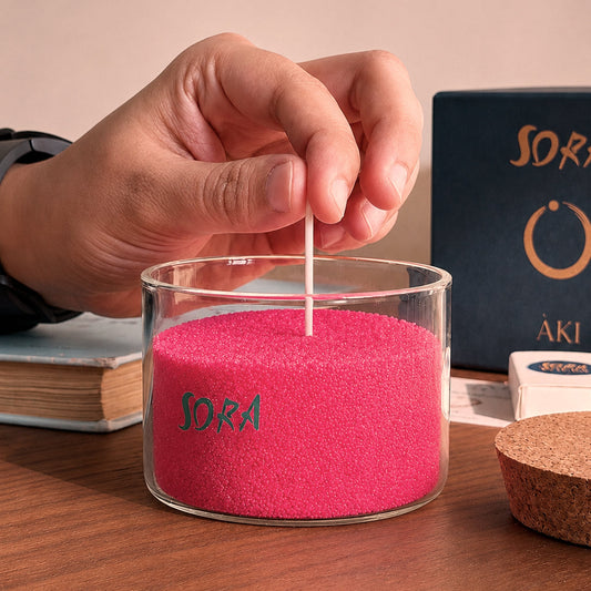 Rose & Oud Wax Sand Candle