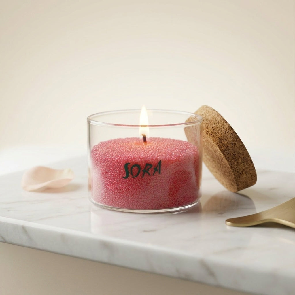 Rose & Oud Wax Sand Candle