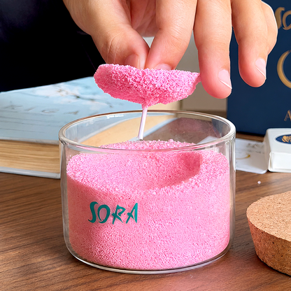 Floral Wax Sand Candle