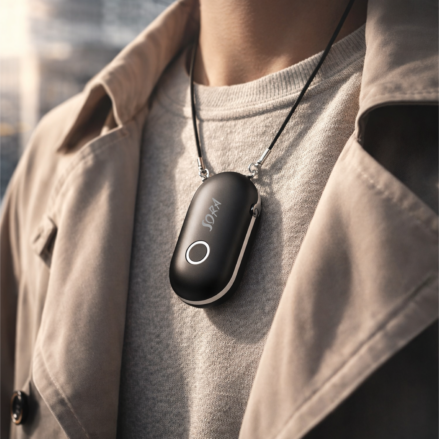 Sleek Wearable Air Purifier