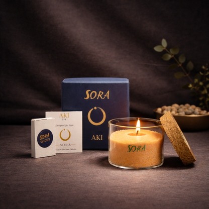Vanilla & Cinnamon Wax Sand Candle